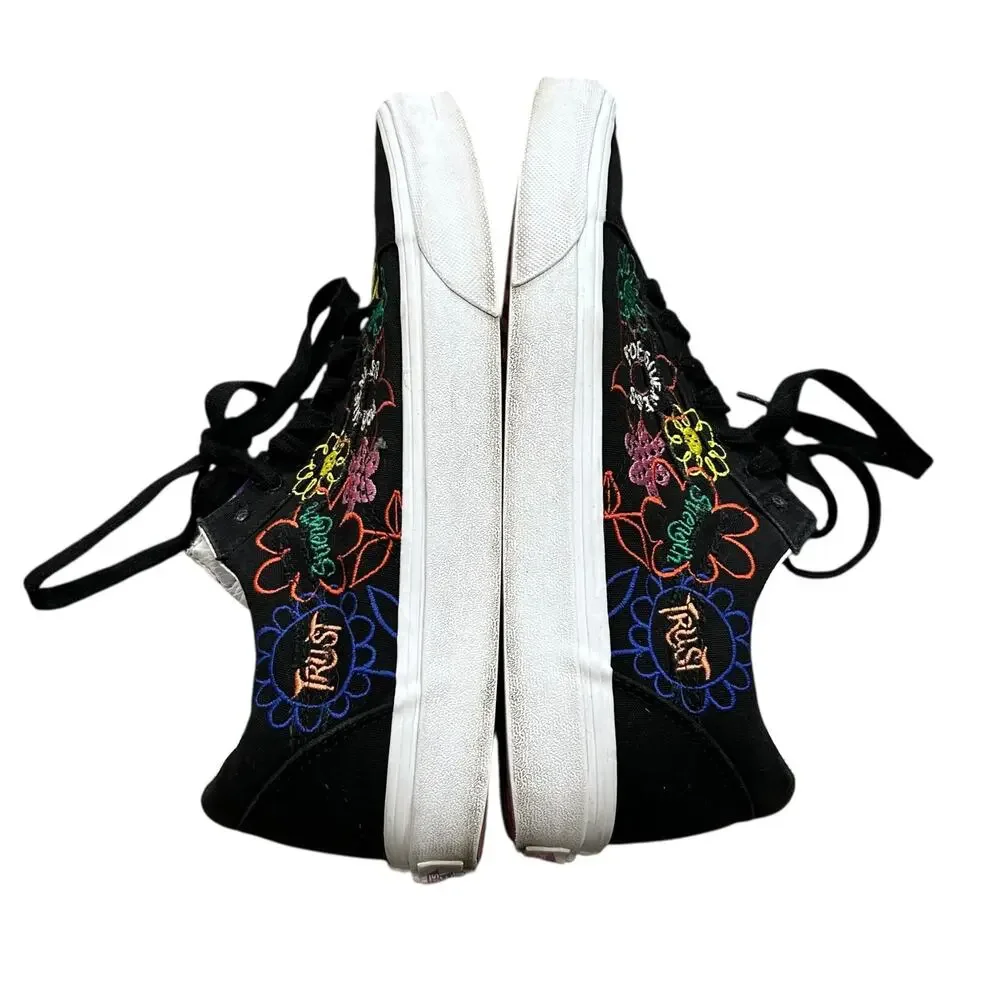 VANS Old Skool Cultivate Care Classic Canvas Sneakers Unisex M8.5/W10 Black Boho - Picture 9 of 11